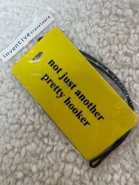 Inventive Travelware "not just another pretty hooker" Luggage Tag